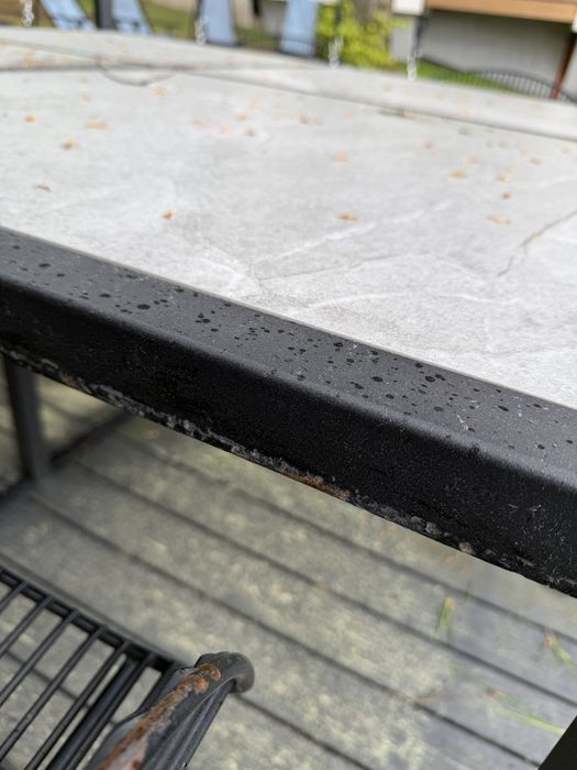 Zestaw ogrodowy 8-osobowy metalowe huśtawki