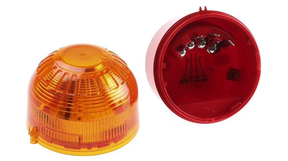 Sygnalizator świetlny 17-60V DC - PSB-0031 , św.migające, pomarańczowe