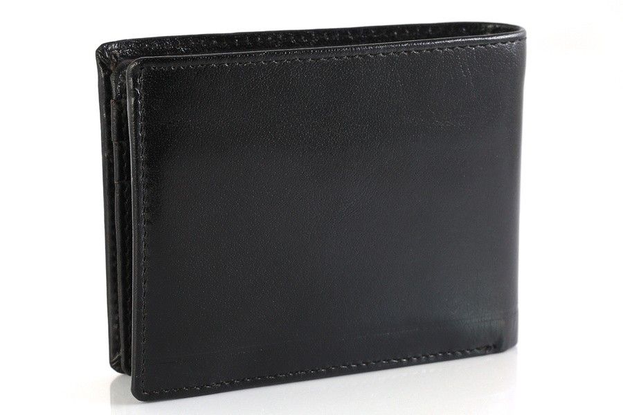 skórzany portfel męski z ochroną kart rfid protect - rovicky