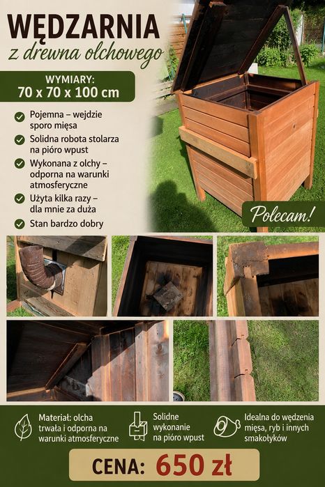 Wędzarnia ogrodowa polecam !