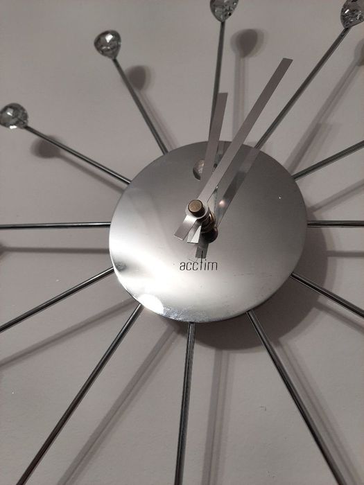 Zegar ścienny glamour kryształki