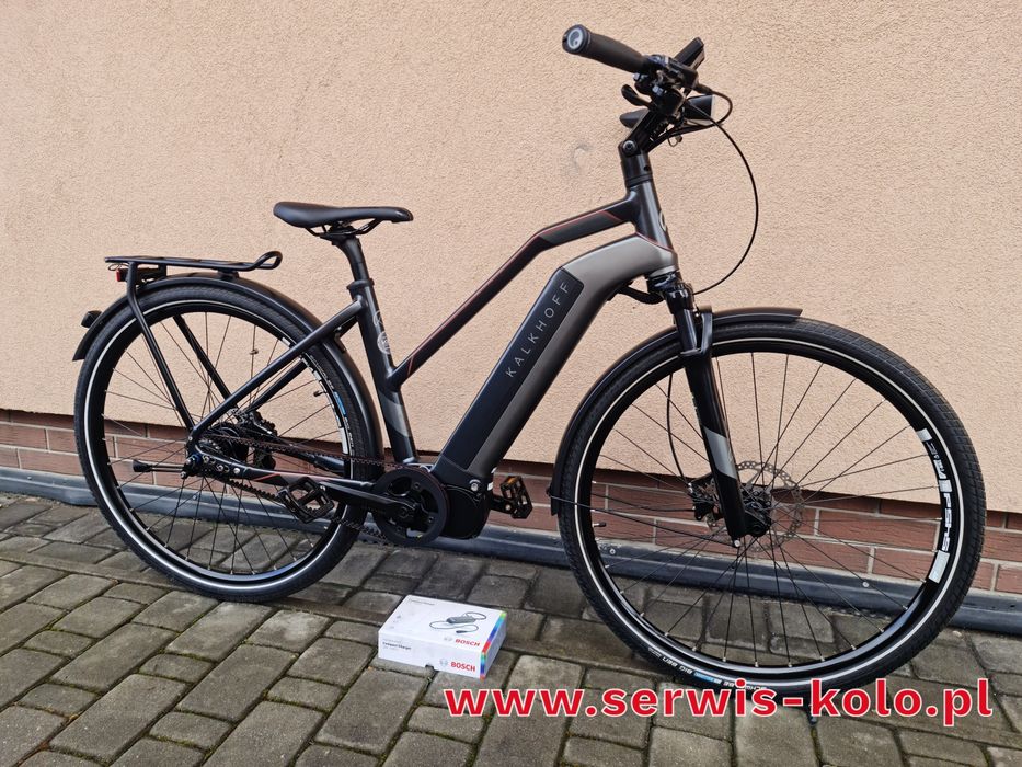 Rower elektryczny damski KALKHOFF koła 28 SHIMANO 8S aluminium pasek