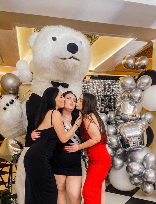 Tańczące maskotki na twoją imprezę/ Duży dmuchany biały miś/panda/lew