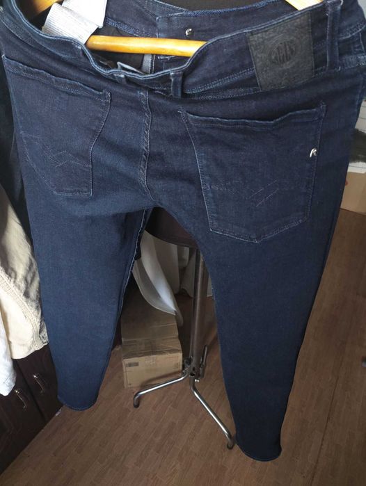 Джинсы Replay Anbass jeans Italy w32 stretch navy.