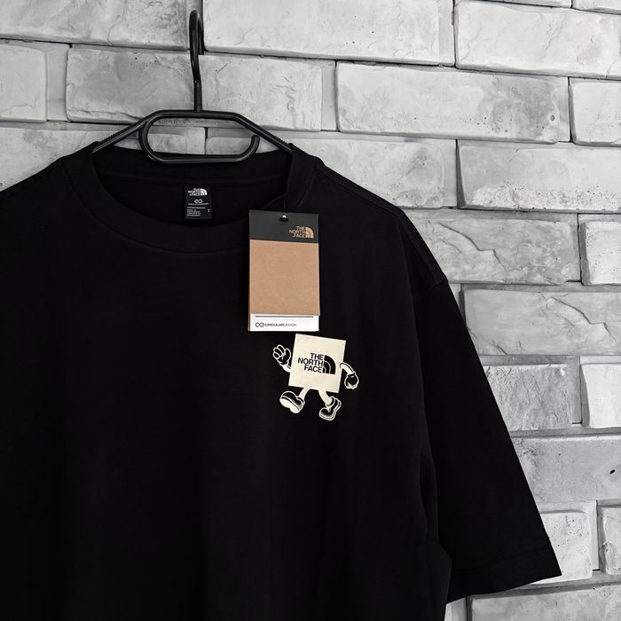 Koszulka t-shirt the north face tnf logo tee czarna black never stop exploring oversized offline boxy góry
