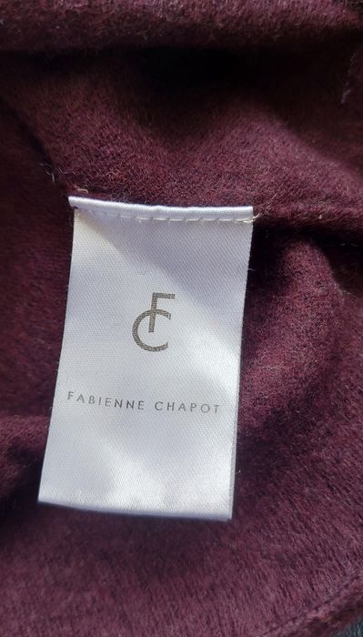 sweter wełniany 80% wełna wool xs 34 fabienne chapot   ciepły zima jes