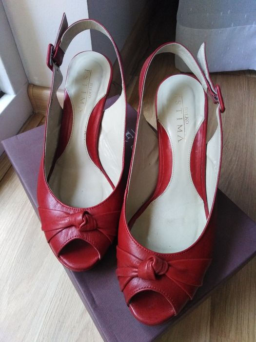 Szpilki skórzane 38,5 Ryłko