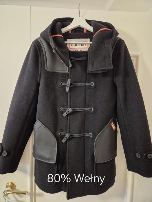 Hunter płaszcz damski rozmiar.M 80%wełny.
