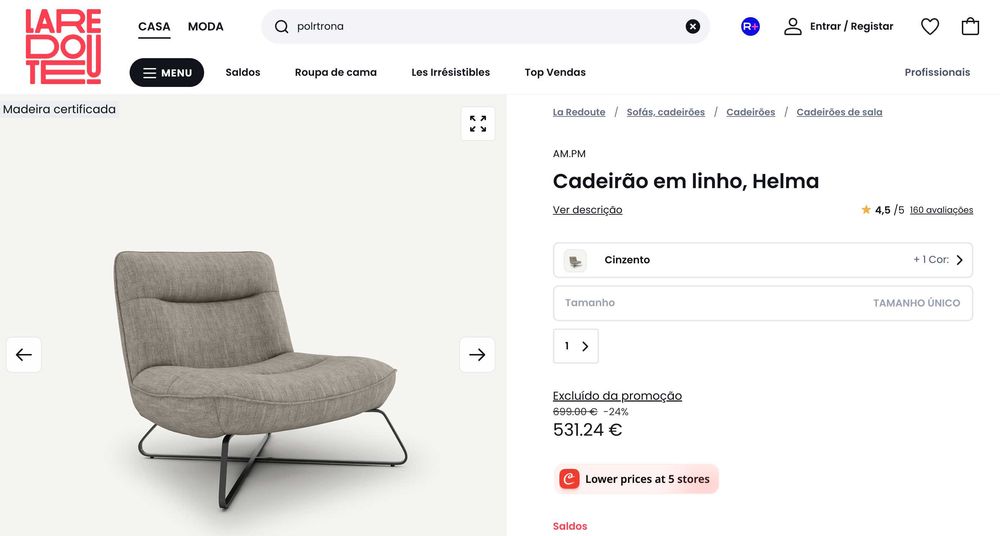 Cadeirão La Redoute | Como NOVO