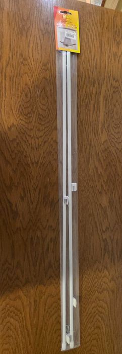 NOWY karnisz na zazdrostki biały komplet 2szt