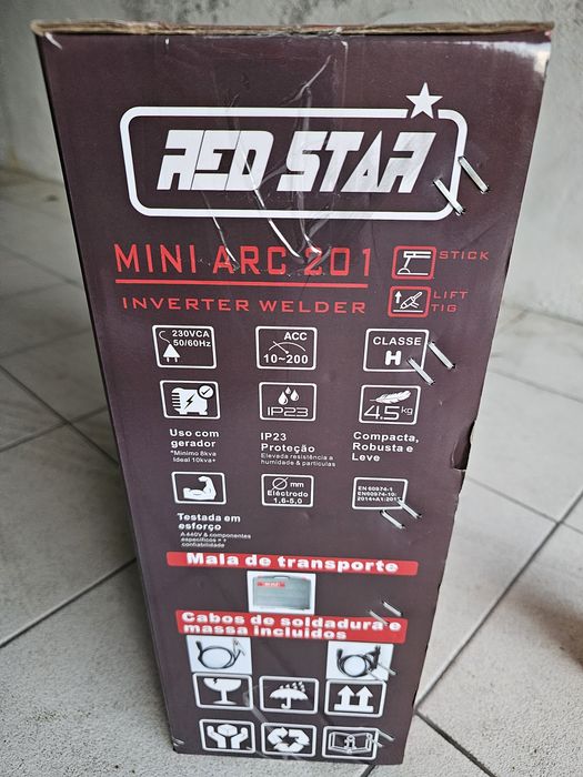Inverter 200A + 5kg elétrodos 6013 2,5mm