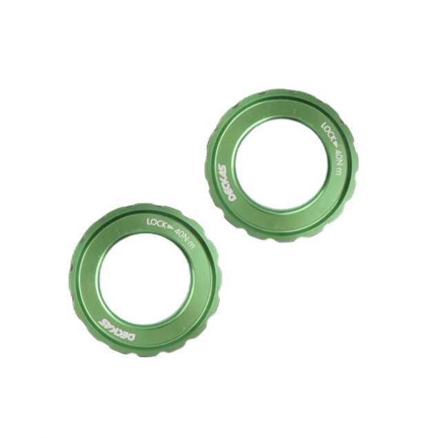 DECKAS nakrętka SHIMANO Center Lock CL 2szt czarna szara