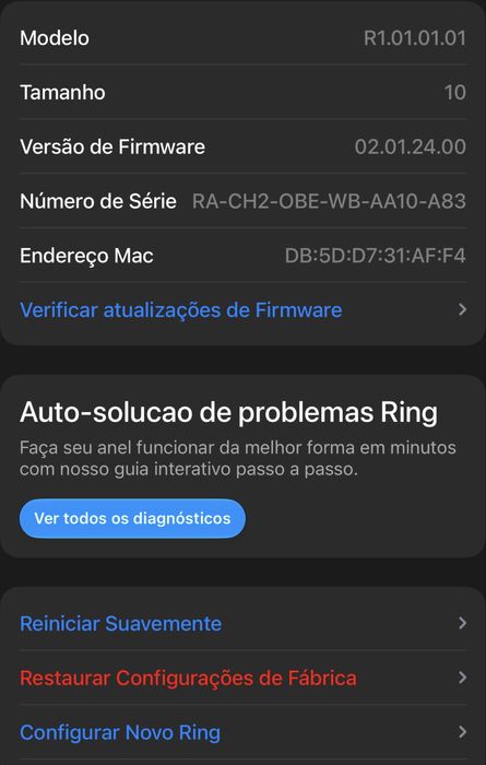 Ultrahuman Ring Air - Tamanho 10