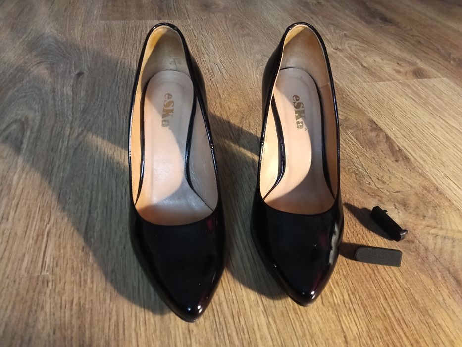 Lakierowane skorzane buty eska r.37