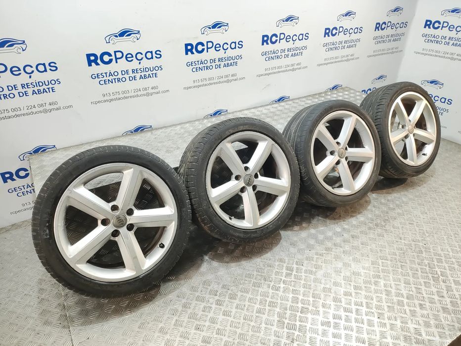 Conjunto de jantes 18 originais Audi A4 B8 S-Line 8J ET47 5x112