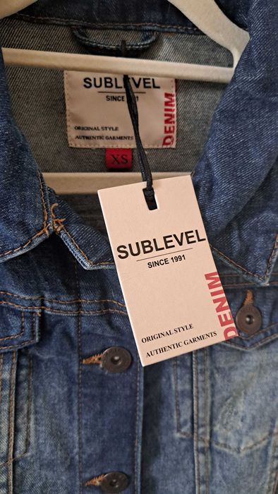 Okazja! Nowa! SUBLEVEL Denim Kurtka jeansowa XS (wg mnie S)