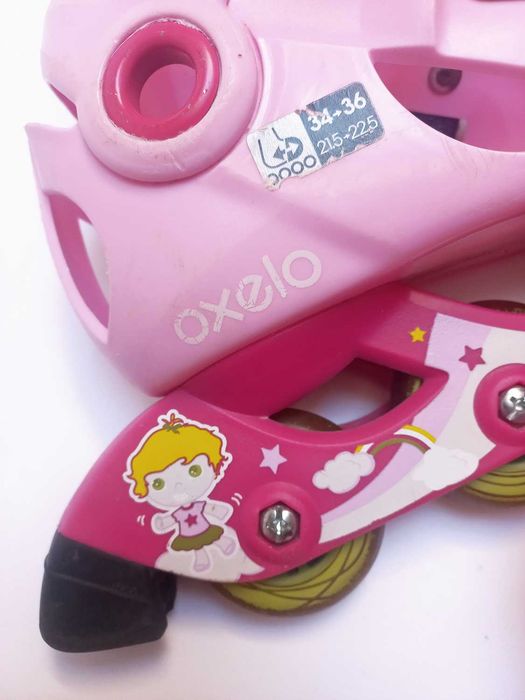 Patins Linha Rosa + Acessórios Oxelo - Decathlon