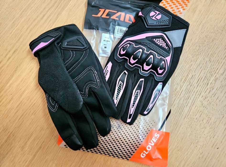 Luvas Motociclismo JCAA rosa