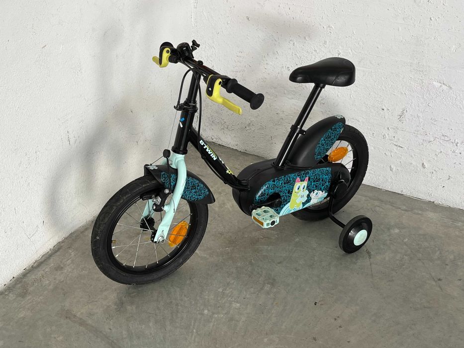 Bicicleta roda 14 ideal 3 - 5 anos com rodinhas