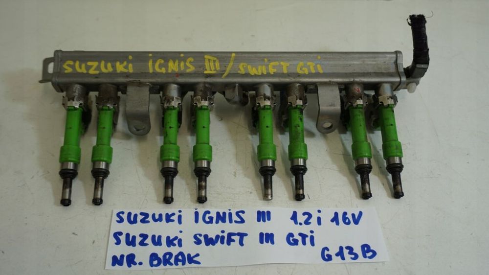 LISTWA WTRYSKOWA WTRYSKIWACZE SUZUKI IGNIS SWIFT