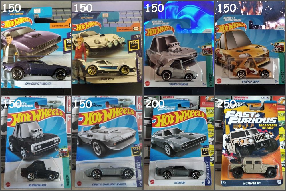Моделі Hot Wheels Fast & Furious, машинки Форсаж хот вілс