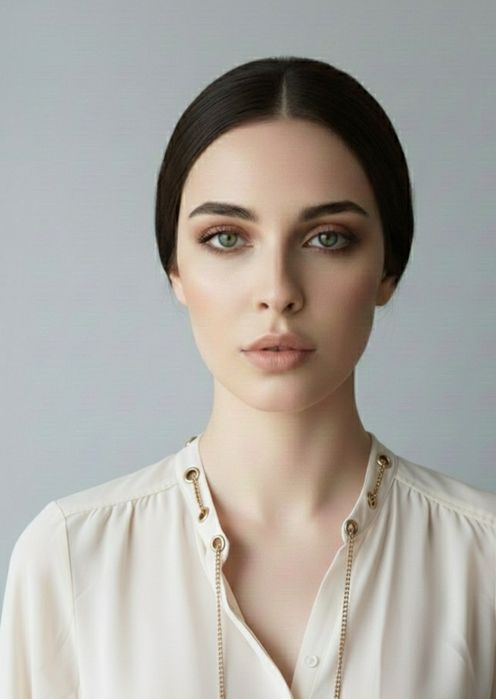 Elegancka koszula ecru ze złotymi łańcuszkami Michael Kors Glamour S