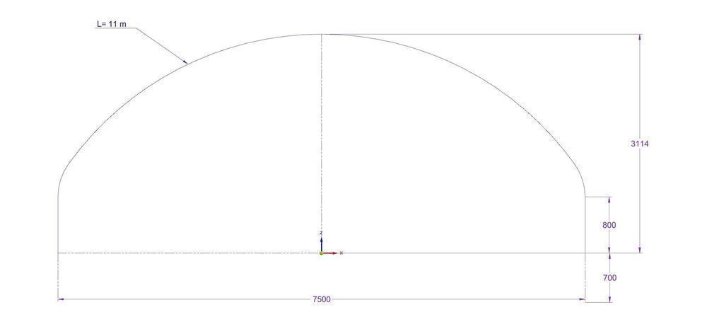 Tunel foliowy EkoTunele 7.5x2.9x30 -wysoce odporny na warunki pogodowe