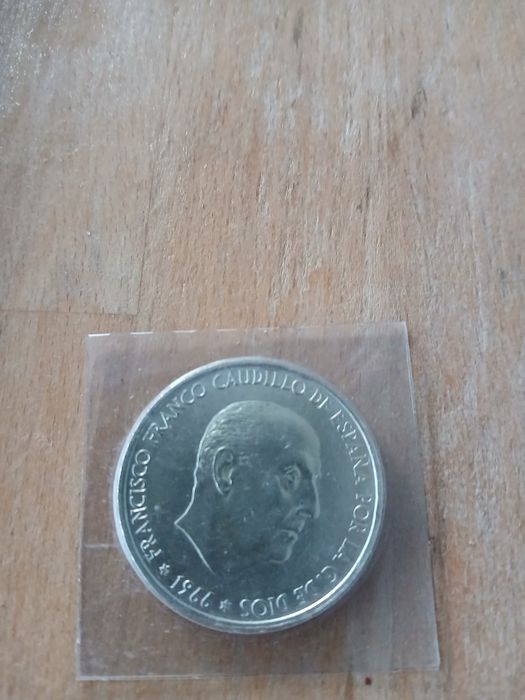 Mieda de 100 pesetas  de prata