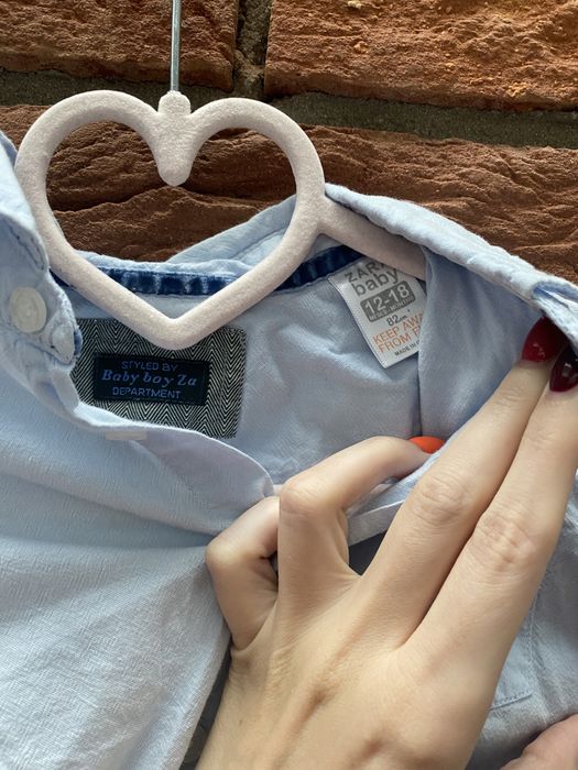 Koszula z długim rękawem zara 80