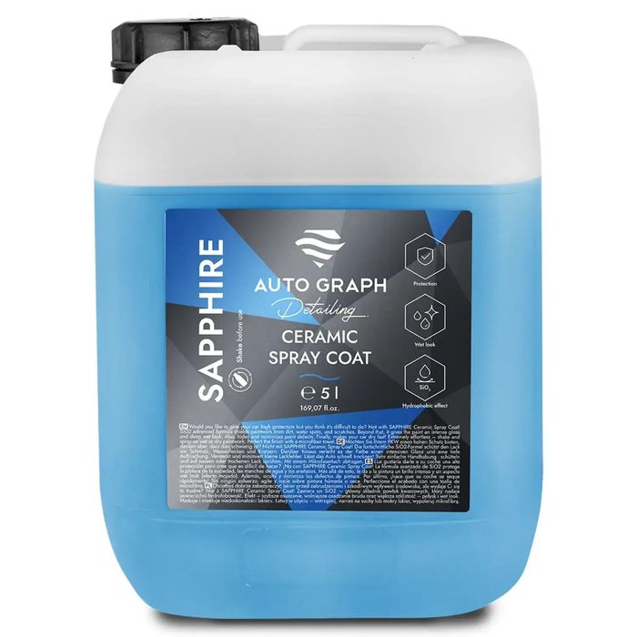 AUTO GRAPH Sapphire Ceramic Spray Coat 5L - quick detailer z kwarcem SiO2