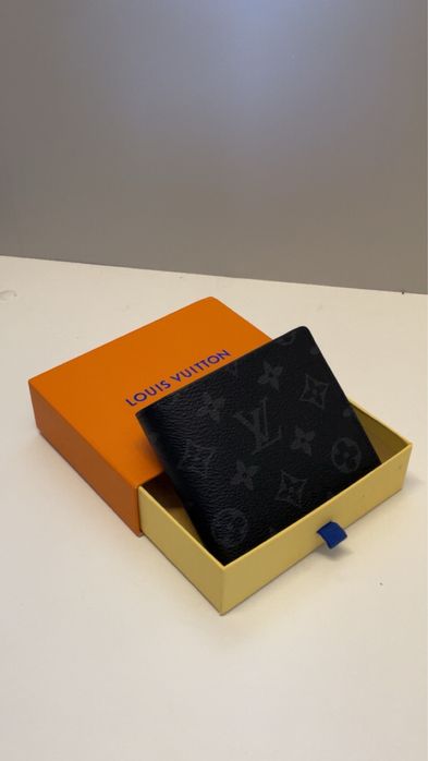 Portfel Louis Vuitton czarny monogram + pudełko
