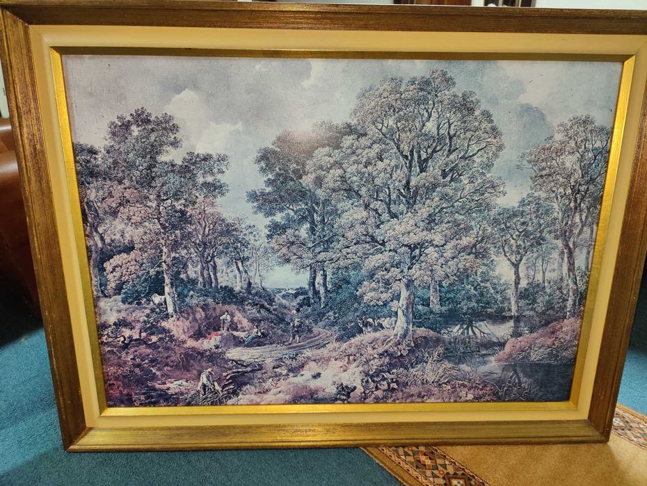 Pintura semelhante a "An Old Oak Tree in a Forest Clearing"