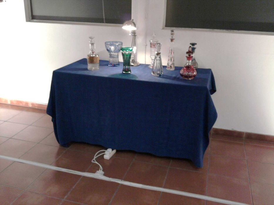 peças em cristal, lapidado e pintado à mão - originais Jorge Silva