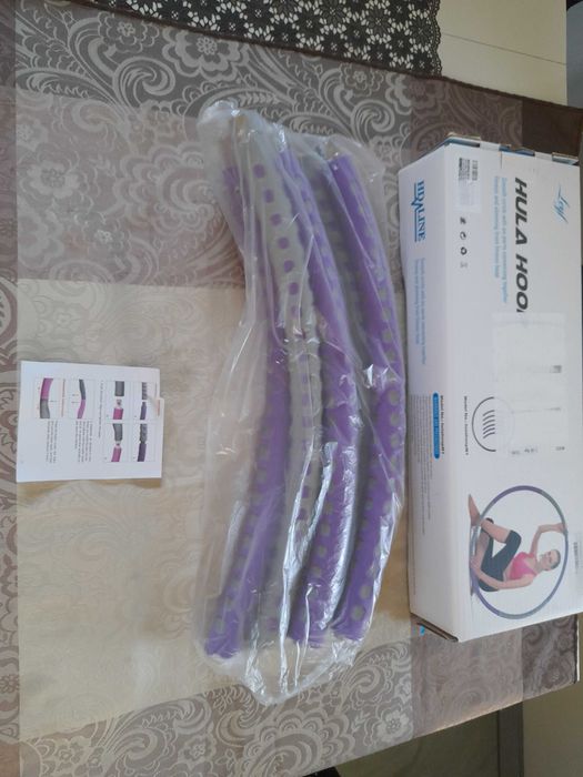 Hula hop odchudzające piankowe z wypustkami składane