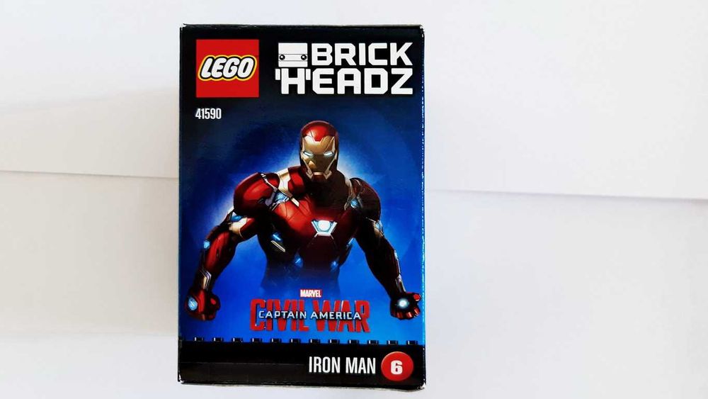 LEGO BrickHeadz Marvel Civil War 41590 Iron Man selado