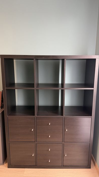 Szafka / regał Kallax z IKEI - 6 półek, 8 szuflad - jak nowa