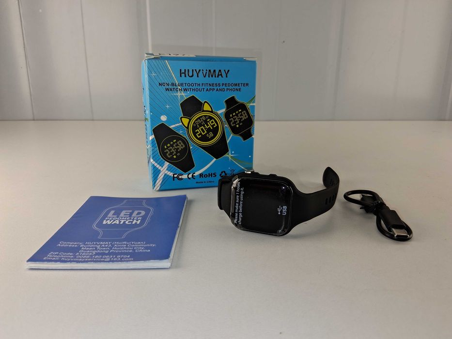 E082 Zegarek Krokomierz Fitness Huwymay Nowy Powystawowy Bluetooth