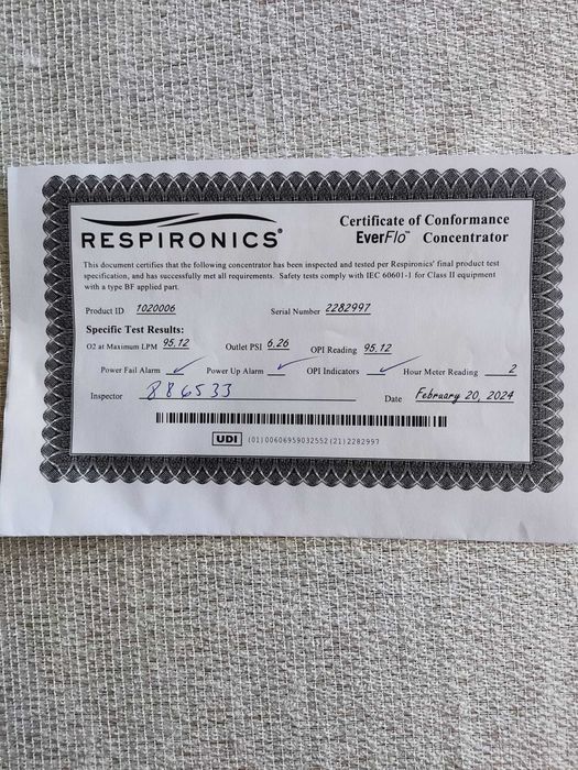 Koncentrator tlenu Philips EverFlo – stan idealny!