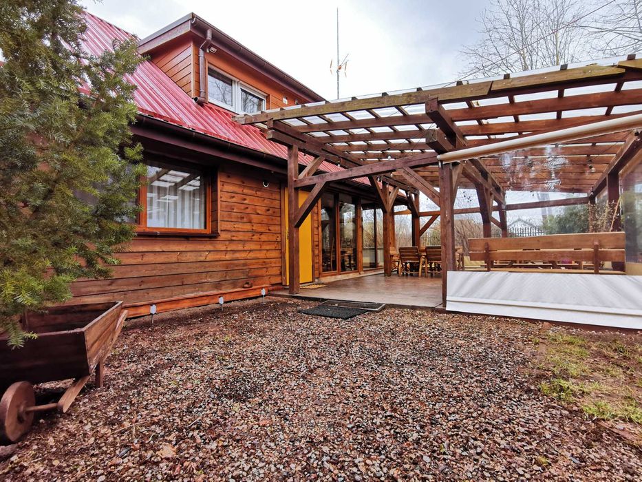 Domek z kominkiem na 8-12 osób, Ostoja Stare Kiejkuty