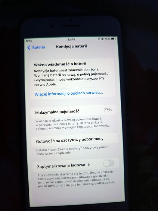 iPhone 7+ czerwony 128GB