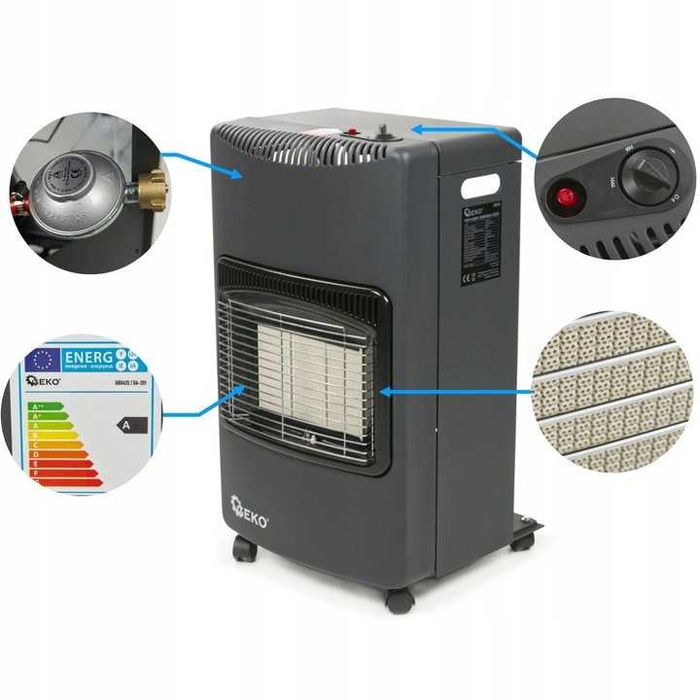 Piecyk gazowy 4,2 KW zestaw - reduktor i wąż NOWY