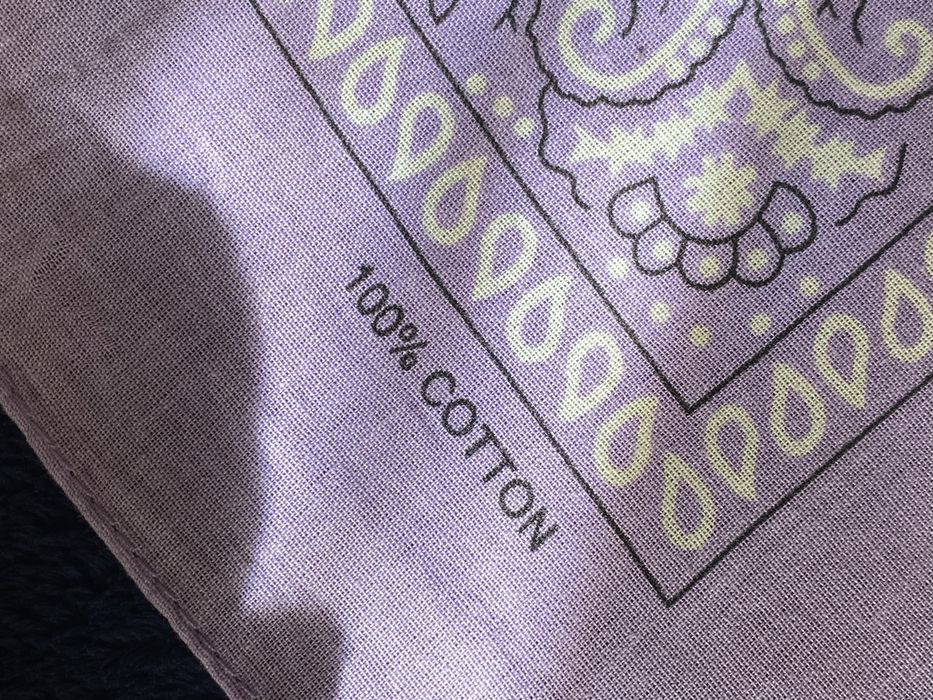 Лілова бавовняна бандана