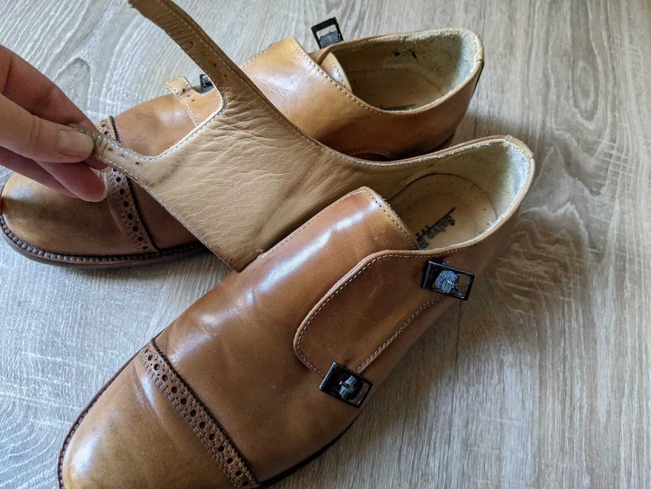 Buty męskie Salvo Barone roz. 43 naturalna skóra hand made jakość