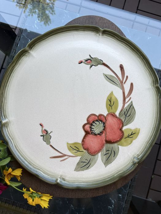 Duży płaski talerz Lucienne Gallo Villeroy & Boch Vintage