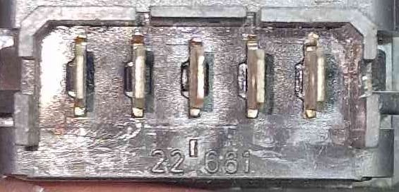 Comando / Botão / Interruptor Vidros Frente Direito - PEUGEOT 306