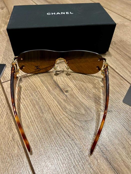 Chanel Okulary przeciwsłoneczne brązowe NOWE damskie