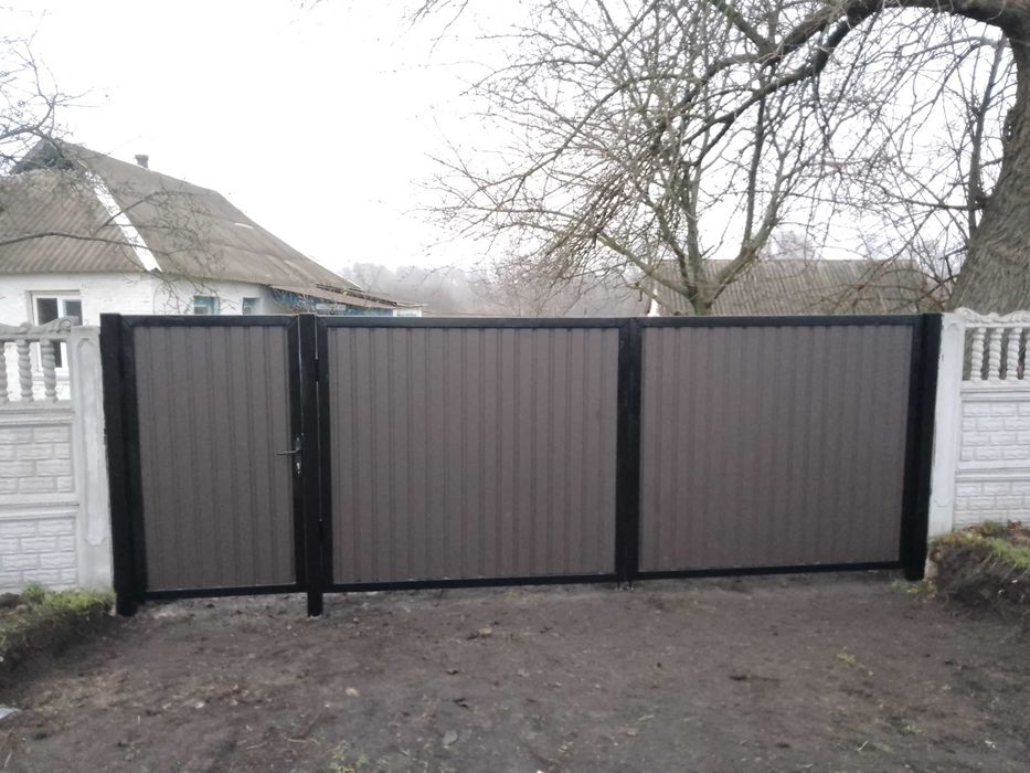 Забор,профнастил,встановлення забору