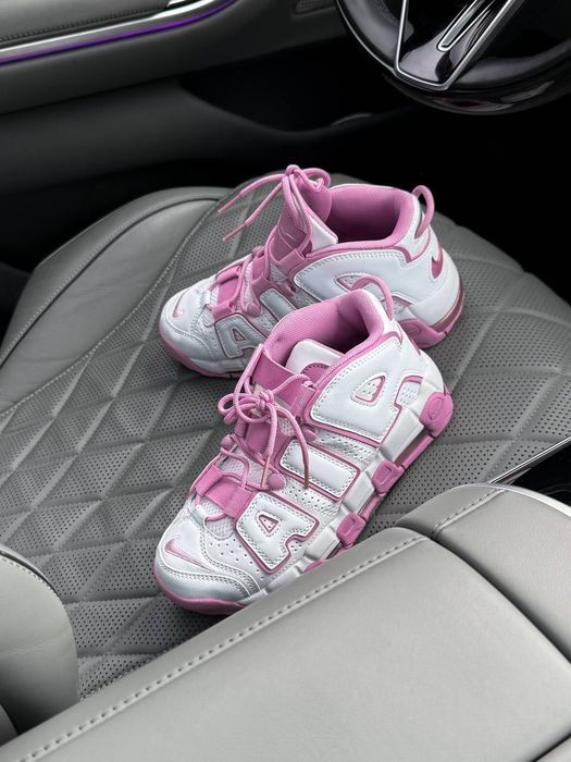 TOP! Nike Air Uptempo White Rush Fuschsia 36 37 38 39 40 найк аір вайт