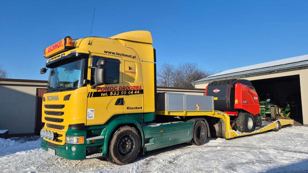 Naczepa nisko podwozie laweta  wynajem Transport Usługi Holowanie 24H