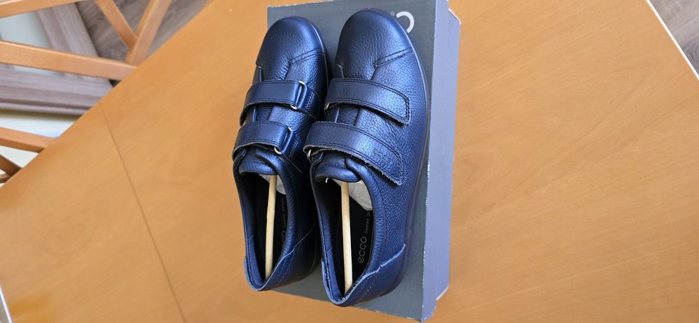 ECCO - SOFT,snakersy skórzane,super.
